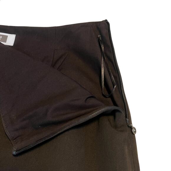 Crea Concept Chocolate Brown A-Line Wool Maxi Classic Minimalist Skirt Size 8 - Picture 2 of 8